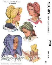 McCall's 1980 Pattern HATS Bonnets Cap Chapeau Chemo