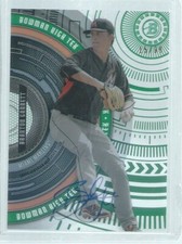 BRAXTON GARRETT 2017 BOWMAN HIGH TEK ON CARD AUTO PROSPECT GREEN #D /99