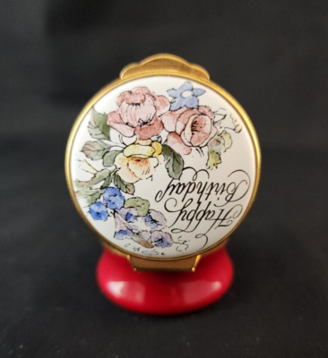 TKS Toye Kenning & Spencer Enamels Trinket Box Happy Birthday