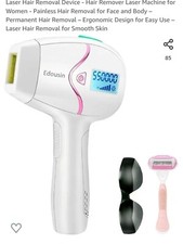 Edousin Laser Hair Removal Permanent Remover Device-2 Flash Mode