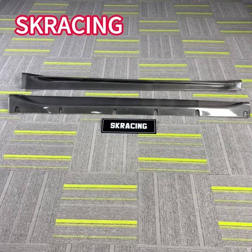 For 2020-24 Tesla Model Y Real Carbon Fiber Side Skirts Extension Panel Body Kit - Video 1 of 1