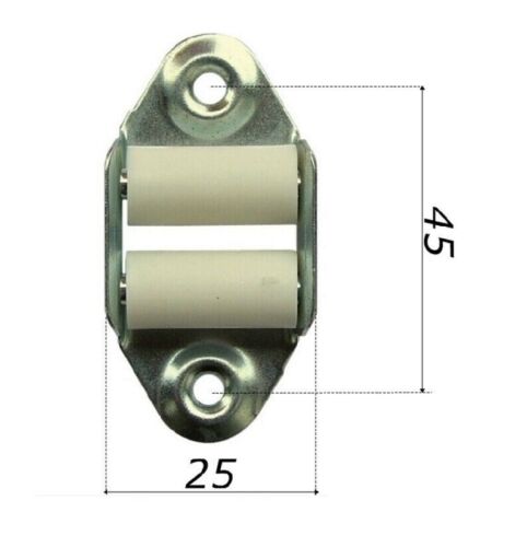 RULLO GUIDA NYLON PER CINGHIA AVVOLGIBILE TAPPARELLE SERRANDE MODELLO VERTICALE - Foto 5 di 7