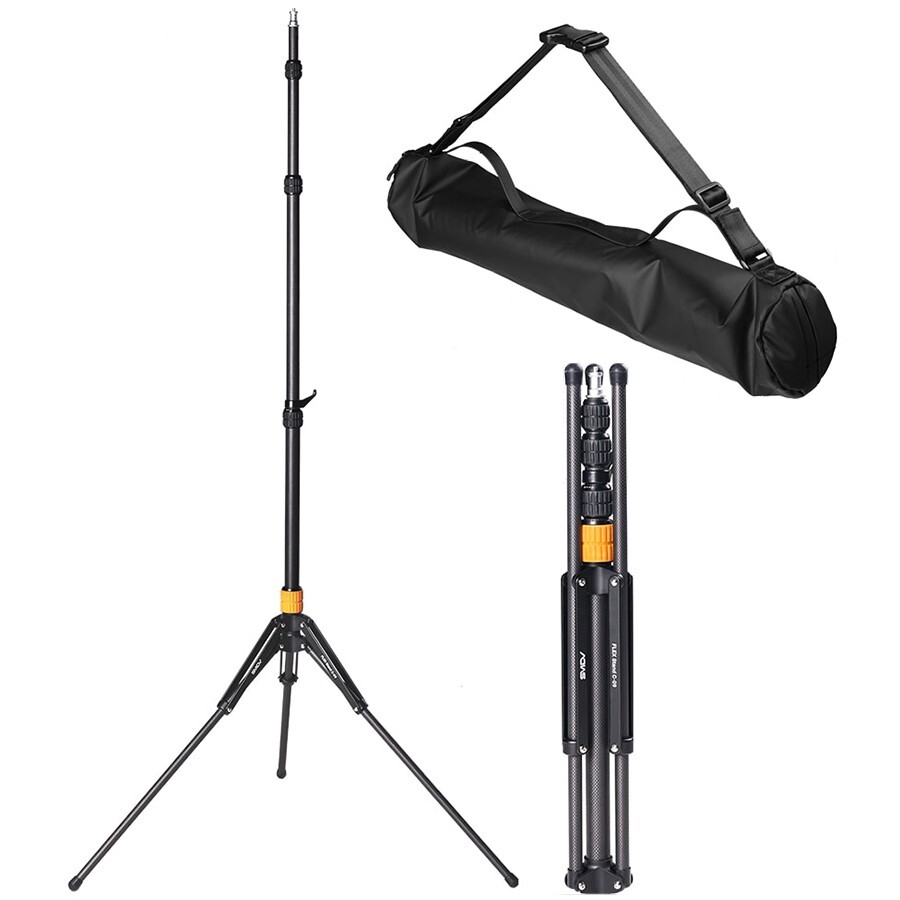 SMDV Carbon Fiber Light Stand Portable Outdoor Travel