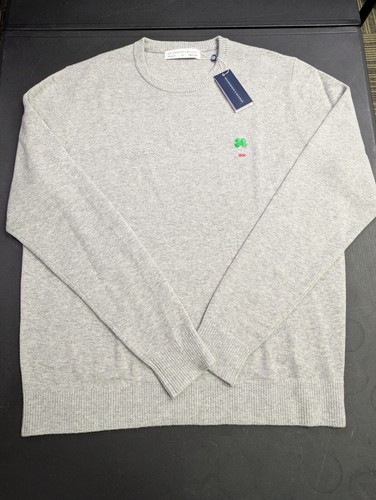 NWT MEN'S HOLDERNESS & BOURNE CREW NECK SWEATER, SIZE: XL, COLOR: GRAY HTHR(M16)