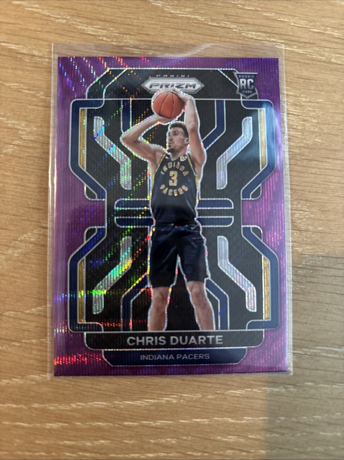 2021 Prizm Chris Duarte Purple Wave RC Rookie - #315