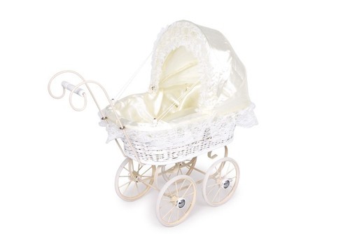 Sale!! WICKER DOLLS PRAMS traditional wicker pram basket wickerwork retro style - Picture 25 of 61