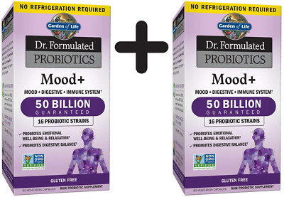 2 x Garden of Life Dr. Formulated Probiotics Mood+ - 60 vcaps (700,0 EUR/kg)