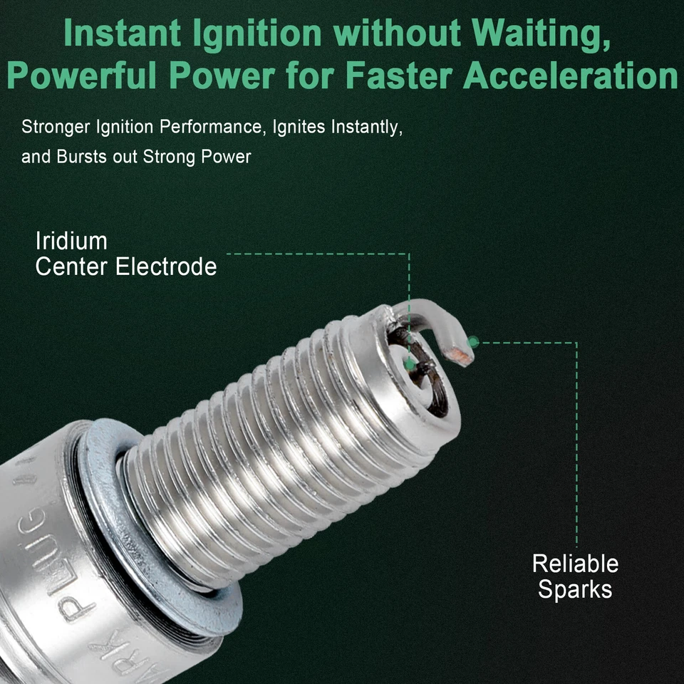 4x Iridium & Platinum Spark Plugs For 2006-2010 Triumph Daytona 675 - Image 3 of 4