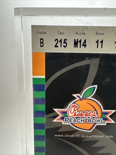 Boleto Chick-Fil-A Peach Bowl 1999 Clemson vs Mississippi State Gem como nuevo con estuche - Imagen 2 de 13