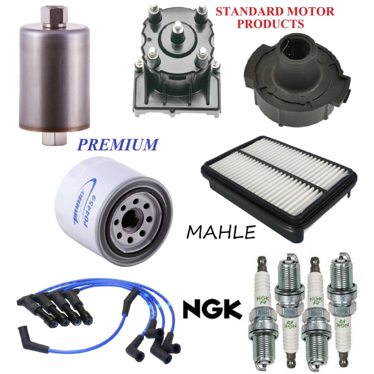 Tune Up Kit Filters Cap Wire Spark Plugs For ISUZU IMPULSE L4 1.6L 