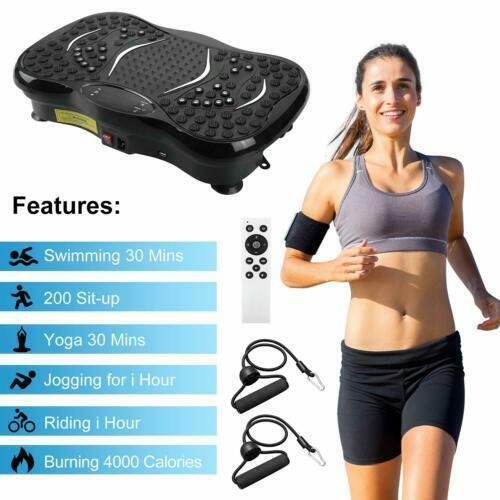 Vibration Plate with Resistance Bands for Fitness Body Shaker Massage Machine UK - Picture 27 of 36