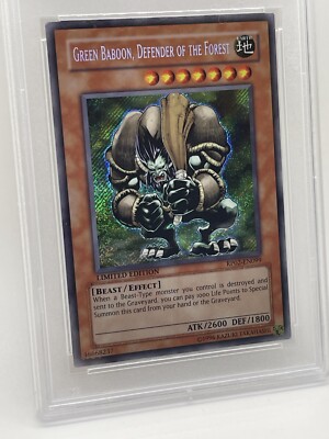 Green Baboon Defender Of The Forest PSA 10 GEM MINT💎 RP02-EN099