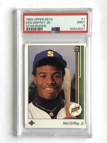 1989 UPPER DECK STAR ROOKIE #1 KEN GRIFFEY JR PSA 9 MINT SEATTLE MARINERS HOF