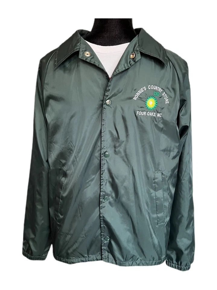 Vintage BP Gas Station Jacket 90s Ronnie's Country Store Windbreaker - Size M - Image 2 of 4