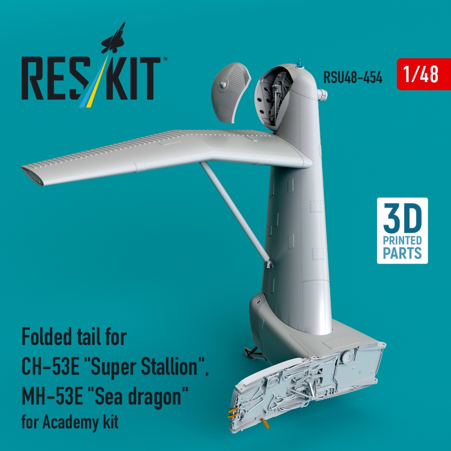 Folded tail for CH-53E Super Stallion, MH-53E Sea dragon (for Academy kit) 1:48