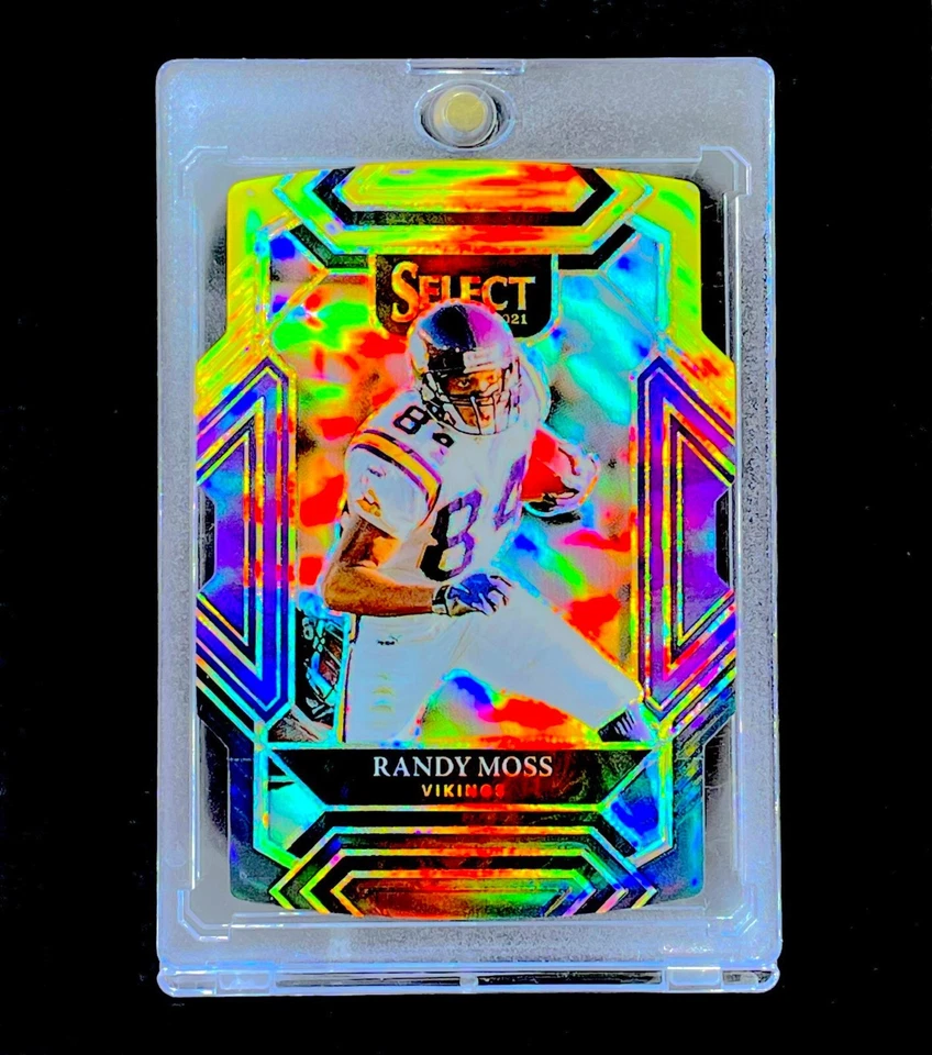 RANDY MOSS GOLD REFRACTOR HOLO PRIZM Rare Die Cut Non Auto - VIKINGS - Image 2 of 4