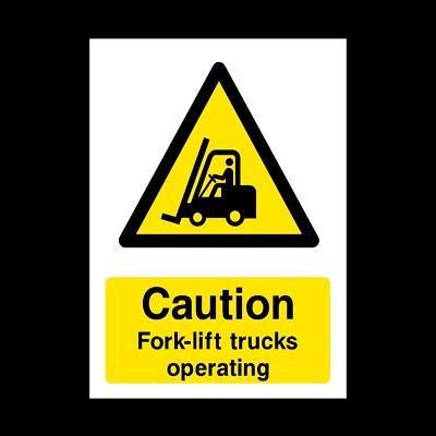 Fork Lift Trucks Operating In This Area Signs - From Key Signs UK - View #4