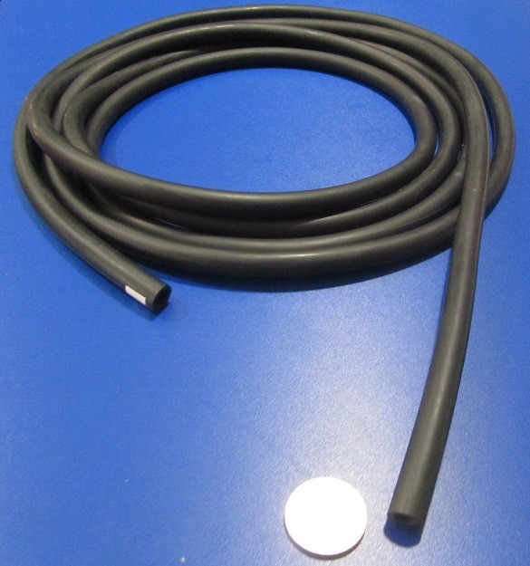 Latex Rubber Tubing 35A Black 3/8" OD x 1/4" ID x 1/16" Wall x 10 ft