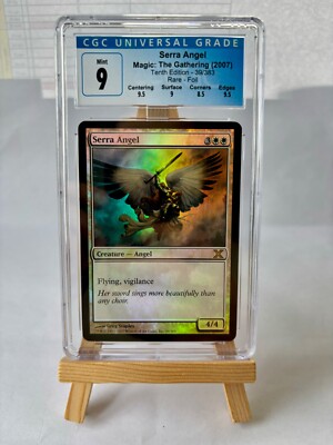Magic MTG Serra Angel - FOIL Tenth edition CGC 9 (no alpha beta seven mox)