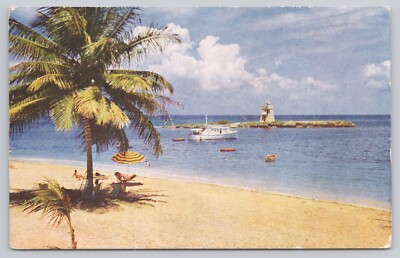 Ocho Rios Jamaica, Tower Isle Hotel Beach & Tower, Vintage Postcard
