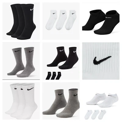Nike Everyday Lightweight Socks 3-Pack | Men Women Ankle & Crew | Dri-FIT Sports