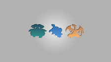 Pokemon pokmon venusaur blastoise charizard minimalism Pad Gaming Mat Desk