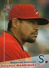 2019 Spokane Indians Salomon Manriquez Texas Rangers