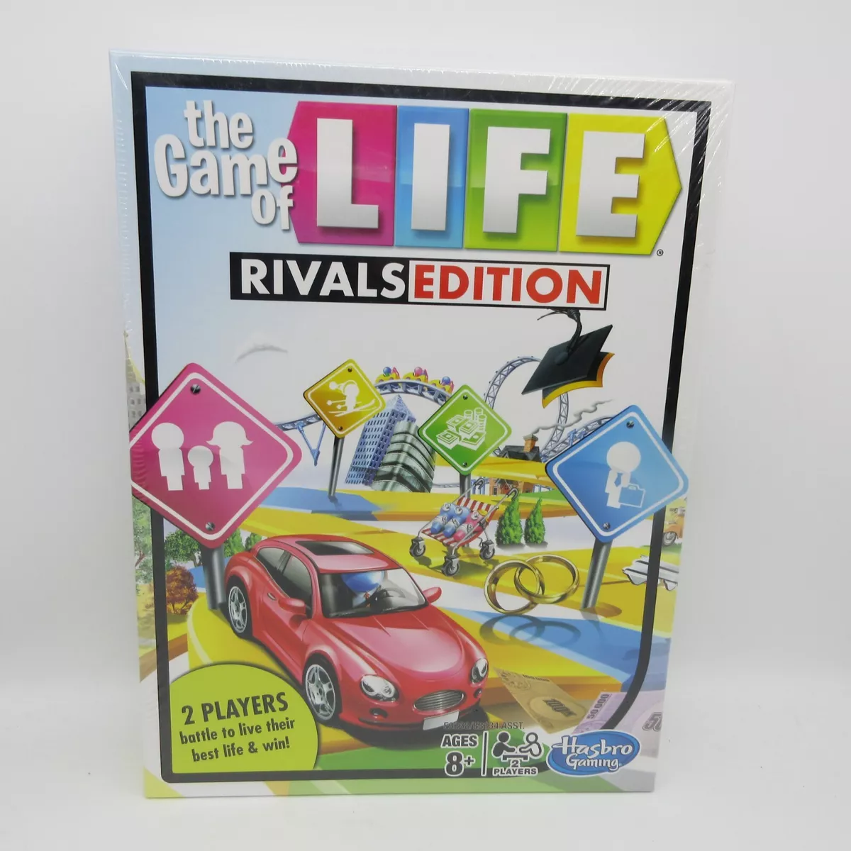 The Game of Life Rivals Edition Board Game; 2 Player Game Ages 8+