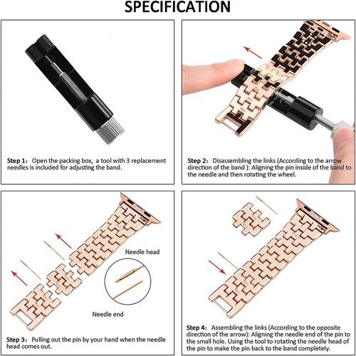 Luksusowy pasek na pasek iWatch + błyszczące diamentowe etui do iWatch serii 10 9 8 6 SE Ultra - Zdjęcie 7 z 17