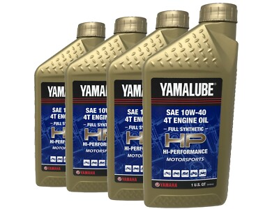 #ad #ad Yamaha Genuine OEM Yamalube Full Synthetic 10W 40 Oil LUB 10W40 FS 12 4 Pack $60.45