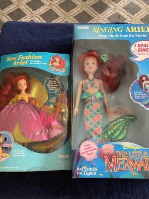 RARE Tyco Little Mermaid Singing & Sea Fashion Ariel's NIB