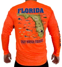 F.H. Davis Florida Long Sleeve Moisture Wicking UPF 30 Fishing Shirts