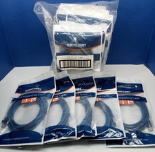 Lot Of 15 Pkgs Intellinet 342605 Cat6 UTP Patch Cable Network 10ft Blue RJ45