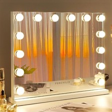 Hollywood Mirror Vanity Mirror with Lights 14 Dimmable Lightbulbs 3 Lighting Mod