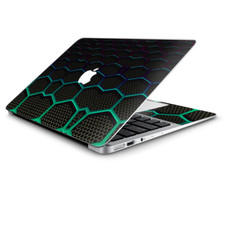 Skin Wrap for Macbook Air 11 Inch, Metal Grid Futuristic Panel