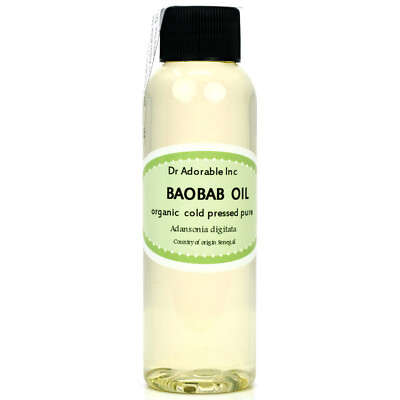 2 oz BAOBAB CARRIER OIL BY DR.ADORABLE 100% PURE ORGANIC COLD PRESSED FREE SHIPP