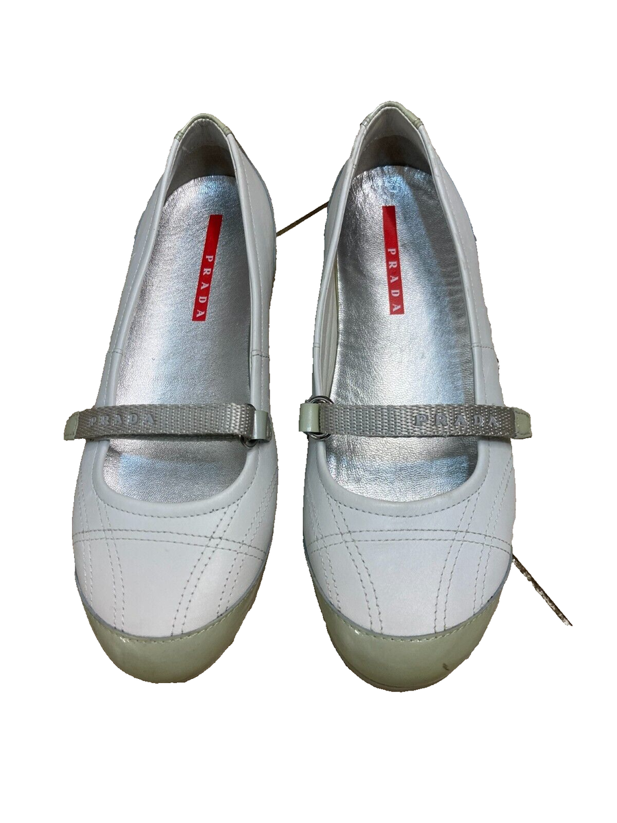 Prada Shoes Ballerina Size 32 for Girls Size 32/Us 2 /Made in