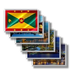 GD - Grenada - frigo calamite frigorifero souvenir magneti fridge magnet