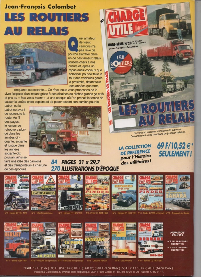 Charge Utile Magazine - French Classic Commercial Vehicle Magazine - Sept 2020 - Image 2 of 2