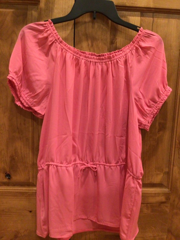 NWT ANN TAYLOR Top, Women’s Medium, Color: Bubblegum Pink, Polyester/Spandex