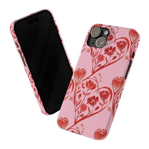 Hearts and Wildflowers Cute Slim Phone Case for iPhone 7-16 - Picture 16 of 82