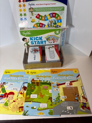 Sylvan Learning System ''Start Kick for Kindergarten'' children book cards more