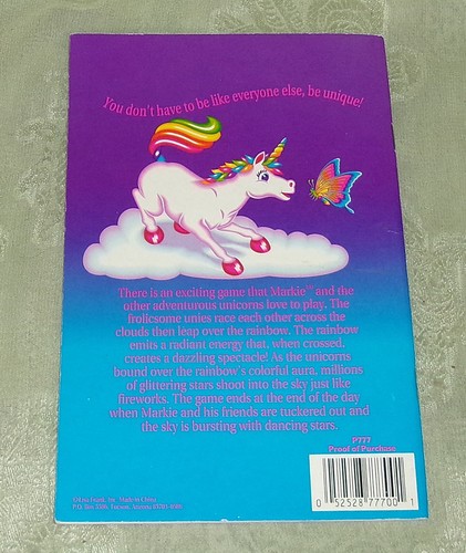 Vintage Lisa Frank Markie Unicorn Notebook Journal w/ Stickers - Picture 2 of 4