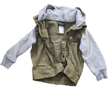 Little Rebel Boys Jacket Dinosaur Hood Size 3t