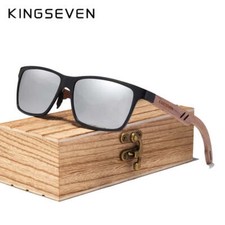 KINGSEVEN Polarized Wooden Sunglasses UV400 Handmade Fashion Eyewear