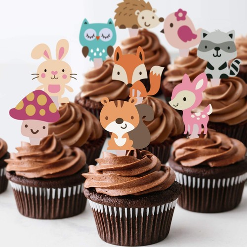Woodland Baby Shower | Bambi Party Decorations | Pink Forest Animals Theme Ki... - 第 6/9 張圖片