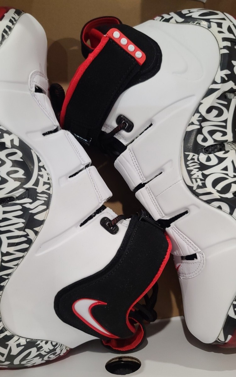 NEW Size 9 Nike Zoom LeBron 4 “Graffiti” White Black DJ4888-100