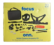ONN 22 Piece Accessory Kit For GoPro Or Action Camera