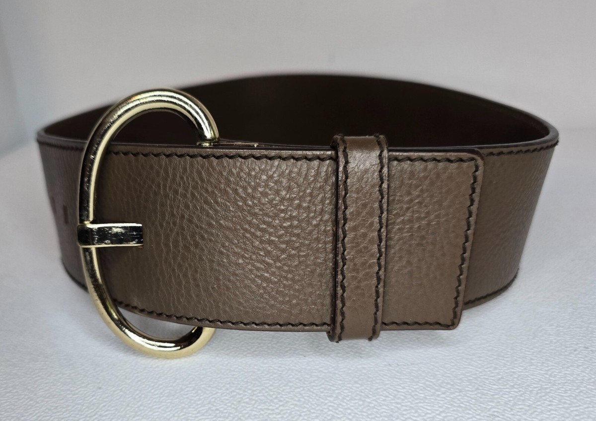 Banana Republic Wide Italian Leather Belt 2.25 display picture 2
