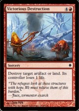 NM-Mint, English MTG Regular Victorious Destruction New Phyrexia Magic the Gathe